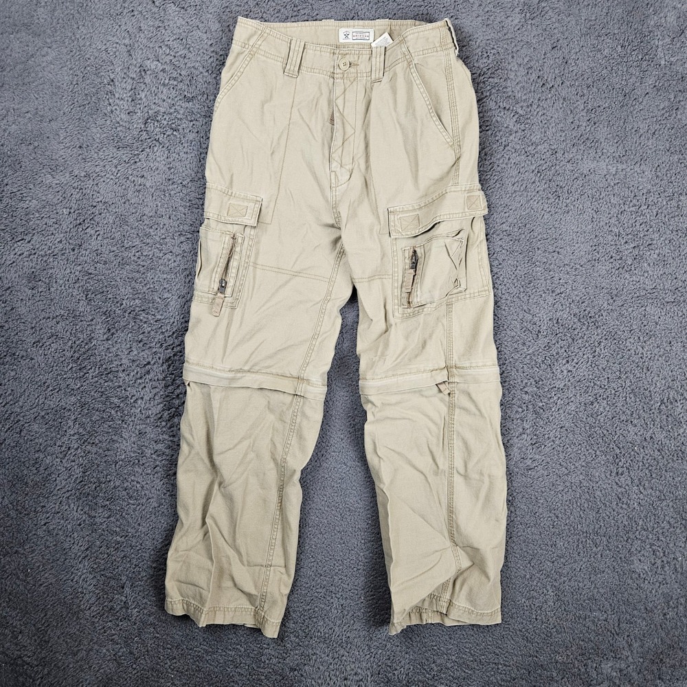 Arizona Jean Company‎ Kids Tan Cargo Convertible Pants Zip Off Legs Size 16R